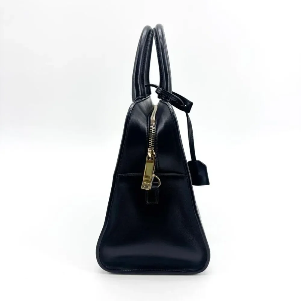 Saint Laurent Monogram Cabas Small Black Gold Hardware